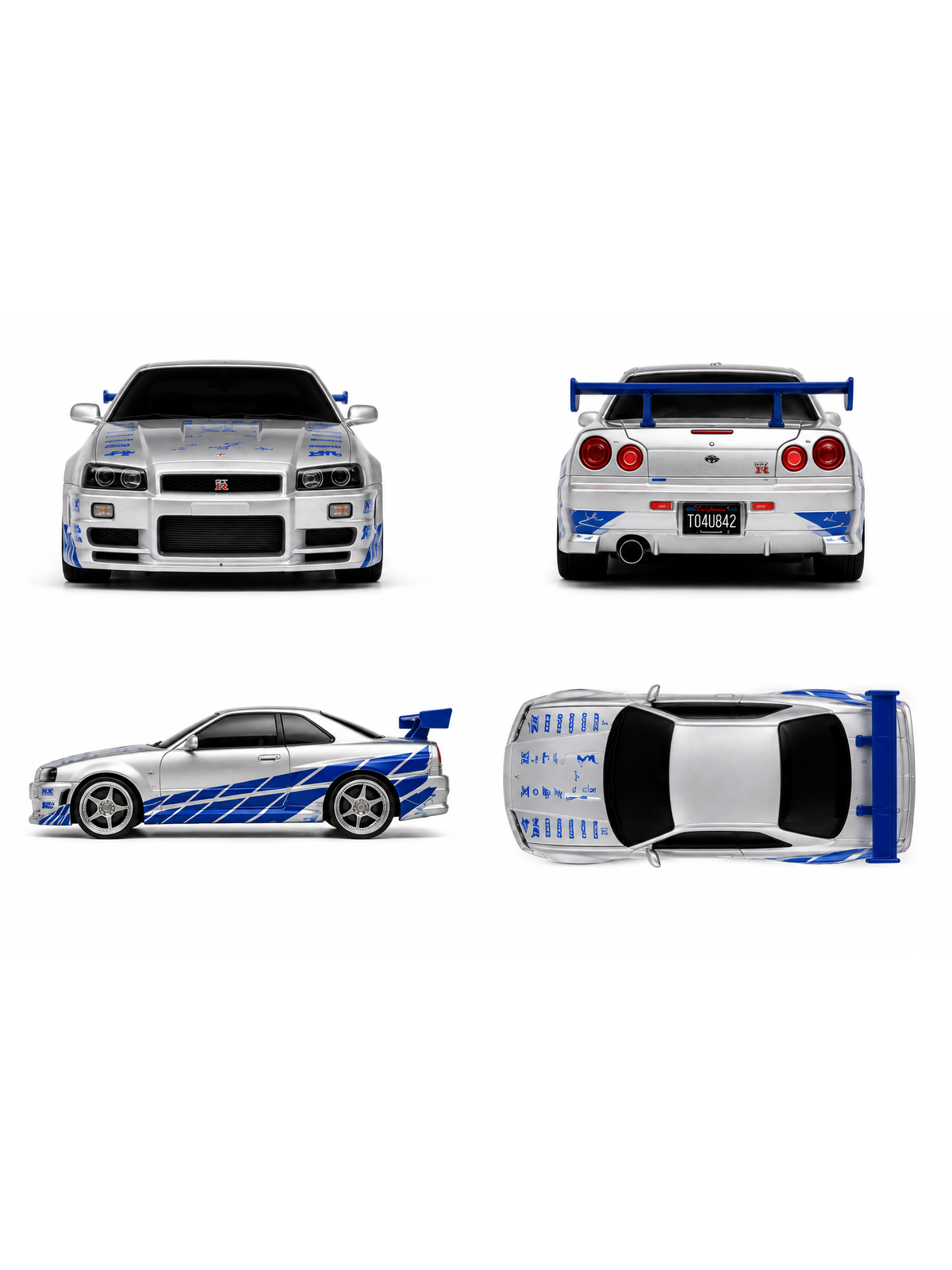 Fast & Furious Brian’s Nissan Skyline GT-R (R34) Uzaktan Kumandalı Araba