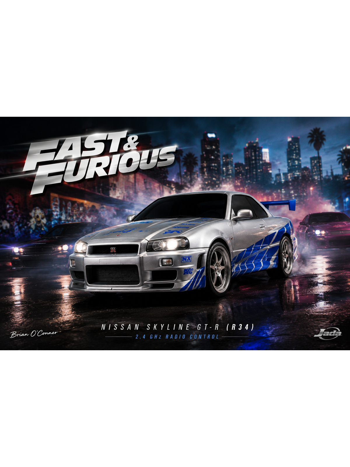 Fast & Furious Brian’s Nissan Skyline GT-R (R34) Uzaktan Kumandalı Araba