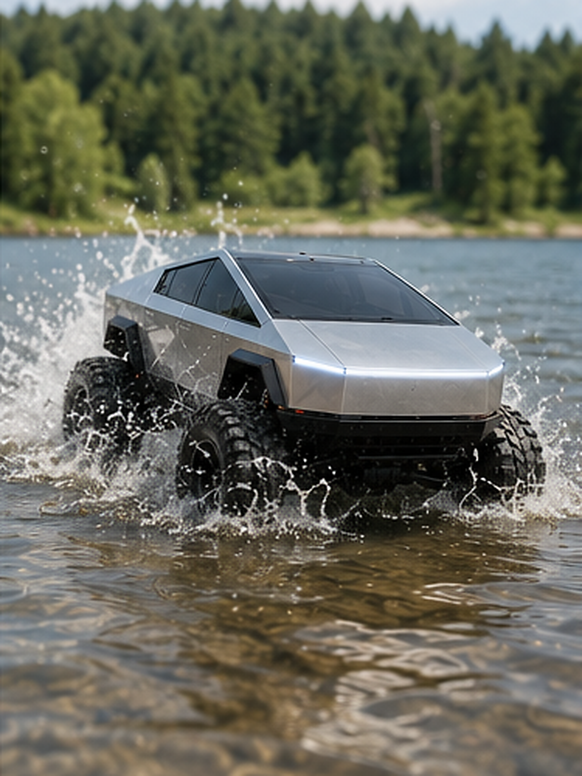 Cybertruck 4x4 Amfibi RC Araba